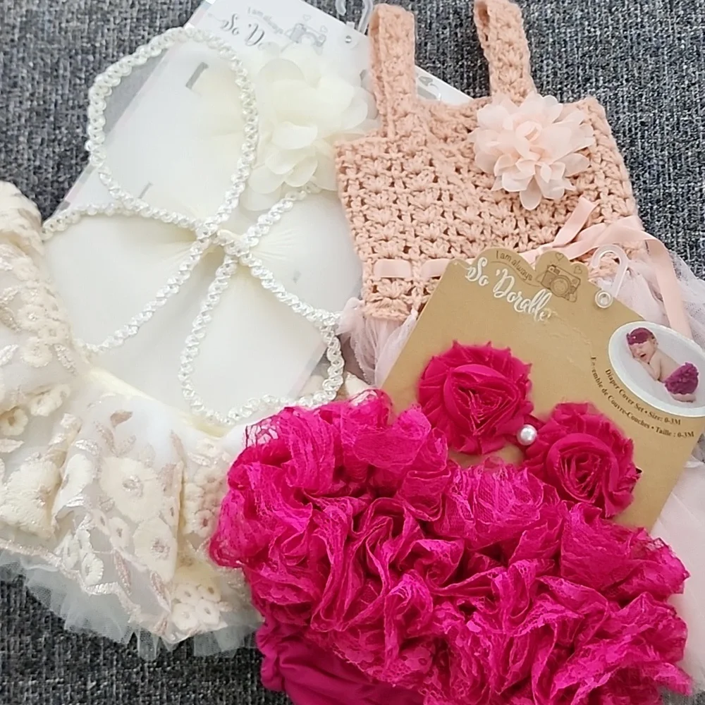 Pink Ruffle Baby Costume Set